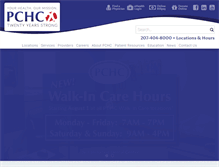 Tablet Screenshot of pchc.com